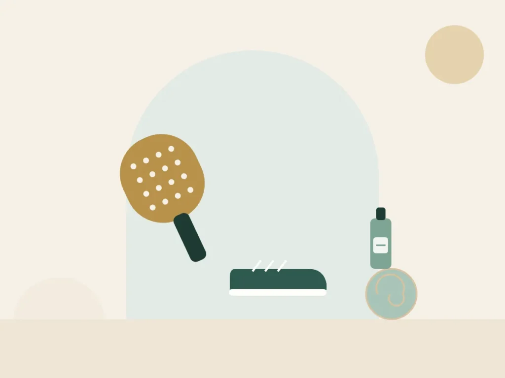 Running shoes, a padel racket and a rolled towel for a sports massage at home